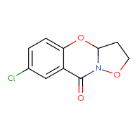 Chemical structure of 11-chloro-2,6-dioxa-7-azatricyclo[7.4.0.0³,⁷]trideca-1(13),9,11-trien-8-one - CSSB00009998432
