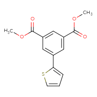 Chemical structure of 1,3-dimethyl 5-(thiophen-2-yl)benzene-1,3-dicarboxylate - CSSB06583396066