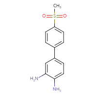 Chemical structure of 4'-methanesulfonyl-[1,1'-biphenyl]-3,4-diamine - CSSB00160507395
