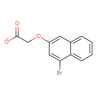 Chemical structure of 2-[(4-bromonaphthalen-2-yl)oxy]acetate - CSSB20965824117