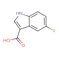 Chemical structure of 5-fluoro-1H-indole-3-carboxylic acid - CSSB00000687634