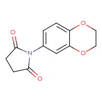 Chemical structure of 1-(2,3-dihydro-1,4-benzodioxin-6-yl)pyrrolidine-2,5-dione - CSSB00138433782