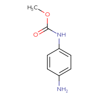Chemical structure of methyl N-(4-aminophenyl)carbamate - CSSB00000741305