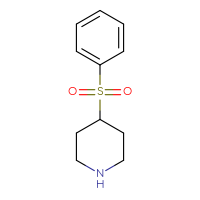 Chemical structure of 4-(benzenesulfonyl)piperidine - CSSB00011219345