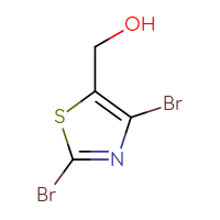 Chemical structure of (2,4-dibromo-1,3-thiazol-5-yl)methanol - CSSB00010218989