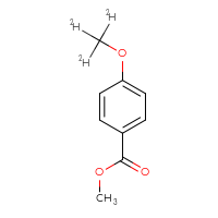 Chemical structure of methyl 4-(²H₃)methoxybenzoate - CSSB06633784374