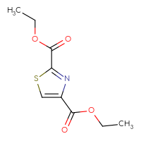 Chemical structure of 2,4-diethyl 1,3-thiazole-2,4-dicarboxylate - CSSB00000055999