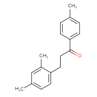 Chemical structure of 3-(2,4-dimethylphenyl)-1-(4-methylphenyl)propan-1-one - CSSB00020571388