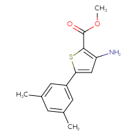 Chemical structure of methyl 3-amino-5-(3,5-dimethylphenyl)thiophene-2-carboxylate - CSSB00000767376