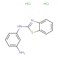 Chemical structure of N1-(1,3-benzothiazol-2-yl)benzene-1,3-diamine dihydrochloride - CSSB00000743312