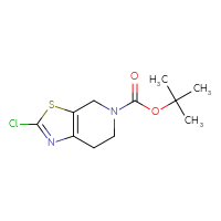 Chemical structure of tert-butyl 2-chloro-4H,5H,6H,7H-[1,3]thiazolo[5,4-c]pyridine-5-carboxylate - CSSB00010371258