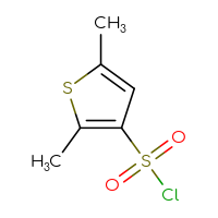 Chemical structure of 2,5-dimethylthiophene-3-sulfonyl chloride - CSSB00000217628