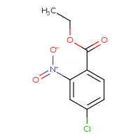 Chemical structure of ethyl 4-chloro-2-nitrobenzoate - CSSB00000170074