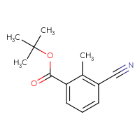 Chemical structure of tert-butyl 3-cyano-2-methylbenzoate - CSSB14868974807