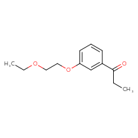 Chemical structure of 1-[3-(2-ethoxyethoxy)phenyl]propan-1-one - CSSB00014367509