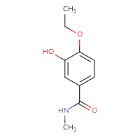 Chemical structure of 4-ethoxy-3-hydroxy-N-methylbenzamide - CSSB02283619032