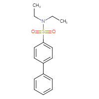 Chemical structure of N,N-diethyl-[1,1'-biphenyl]-4-sulfonamide - CSSB00047914028