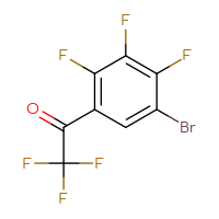 Chemical structure of 1-(5-bromo-2,3,4-trifluorophenyl)-2,2,2-trifluoroethan-1-one - CSSB00020896735