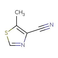 Chemical structure of 5-methyl-1,3-thiazole-4-carbonitrile - CSSB00010290355
