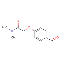 Chemical structure of 2-(4-formylphenoxy)-N,N-dimethylacetamide - CSSB00000150083