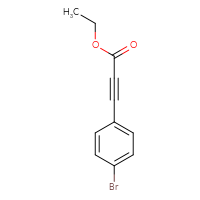 Chemical structure of ethyl 3-(4-bromophenyl)prop-2-ynoate - CSSB00011000006