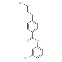 Chemical structure of 4-butyl-N-(3-methylphenyl)benzamide - CSSB00103872615
