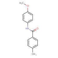 Chemical structure of N-(4-methoxyphenyl)-4-methylbenzamide - CSSB00046172969