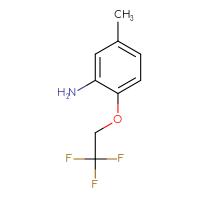 Chemical structure of 5-methyl-2-(2,2,2-trifluoroethoxy)aniline - CSSB00000735774
