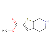 Chemical structure of methyl 4H,5H,6H,7H-thieno[2,3-c]pyridine-2-carboxylate - CSSB00009952441