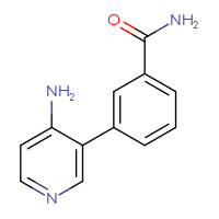 Chemical structure of 3-(4-aminopyridin-3-yl)benzamide - CSSB00010129220