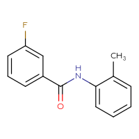 Chemical structure of 3-fluoro-N-(2-methylphenyl)benzamide - CSSB00046115119