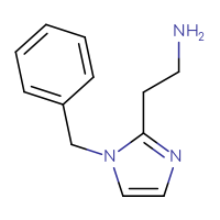 Chemical structure of 2-(1-benzyl-1H-imidazol-2-yl)ethan-1-amine - CSSB00000736075