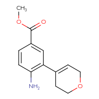 Chemical structure of methyl 4-amino-3-(3,6-dihydro-2H-pyran-4-yl)benzoate - CSSB06594944217