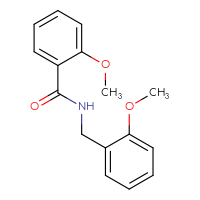 Chemical structure of 2-methoxy-N-[(2-methoxyphenyl)methyl]benzamide - CSSB00027973619