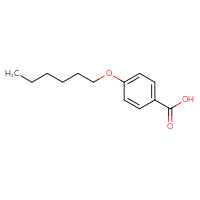 Chemical structure of 4-(hexyloxy)benzoic acid - CSSB00000182910
