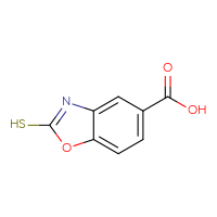 Chemical structure of 2-sulfanyl-1,3-benzoxazole-5-carboxylic acid - CSSB00000187611
