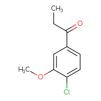 Chemical structure of 1-(4-chloro-3-methoxyphenyl)propan-1-one - CSSB00012187665