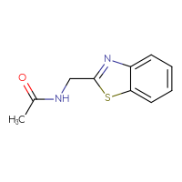 Chemical structure of N-[(1,3-benzothiazol-2-yl)methyl]acetamide - CSSB00000154331