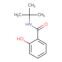 Chemical structure of N-tert-butyl-2-hydroxybenzamide - CSSB00011195870