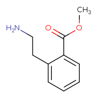 Chemical structure of methyl 2-(2-aminoethyl)benzoate - CSSB00011191968