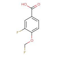 Chemical structure of 3-fluoro-4-(fluoromethoxy)benzoic acid - CSSB02517600159