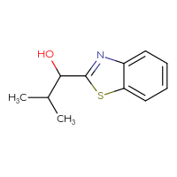 Chemical structure of 1-(1,3-benzothiazol-2-yl)-2-methylpropan-1-ol - CSSB00020931750