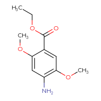 Chemical structure of ethyl 4-amino-2,5-dimethoxybenzoate - CSSB00010230147