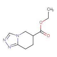 Chemical structure of ethyl 5H,6H,7H,8H-[1,2,4]triazolo[4,3-a]pyridine-6-carboxylate - CSSB00046077620