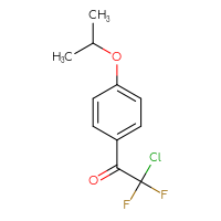 Chemical structure of 2-chloro-2,2-difluoro-1-[4-(propan-2-yloxy)phenyl]ethan-1-one - CSSB00013232251
