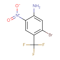 Chemical structure of 5-bromo-2-nitro-4-(trifluoromethyl)aniline - CSSB00011091714