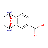 Chemical structure of rac-(1R,8S)-11-oxatricyclo[6.2.1.0²,⁷]undeca-2(7),3,5-triene-4-carboxylic acid - CSSB21291560276