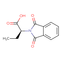 Chemical structure of (2S)-2-(1,3-dioxo-2,3-dihydro-1H-isoindol-2-yl)butanoic acid - CSSB00016219068
