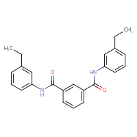 Chemical structure of N1,N3-bis(3-ethylphenyl)benzene-1,3-dicarboxamide - CSSB00121663619