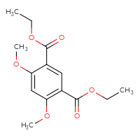 Chemical structure of 1,3-diethyl 4,6-dimethoxybenzene-1,3-dicarboxylate - CSSB00025716337